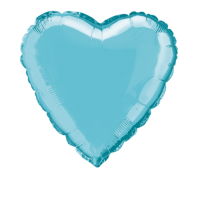 Heart 45cm Foil Balloon Pastel Blue