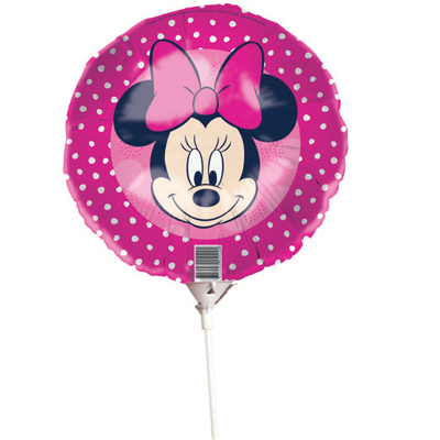 Minnie Mouse Foil Balloon On Stick