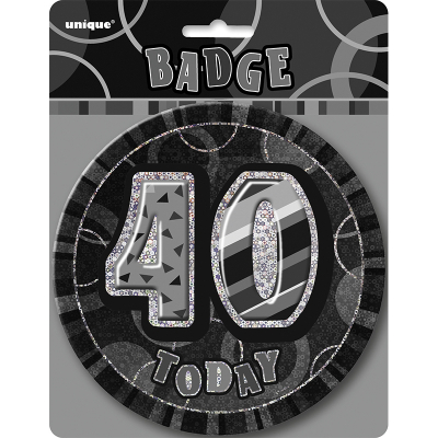 Glitz Birthday Black Badge 40th