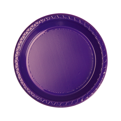 Five Star Round Snack Plate 17cm Purple 20PK