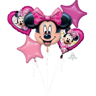 Minnie Mouse Happy Helpers Foil Balloon Bouquet 5PK