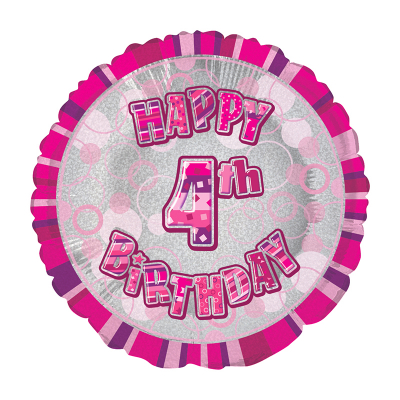 45cm Glitz Pink Foil Balloon 4