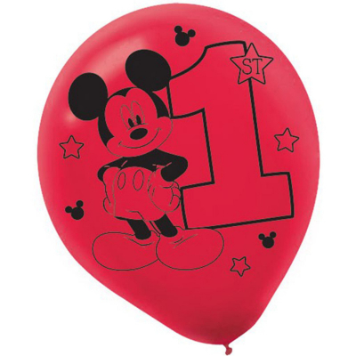 Mickey Fun To Be One Printed 30cm Latex Balloons 15PK