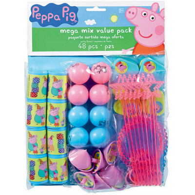 Peppa Pig Mega Mix Value Pack Favors 48PK