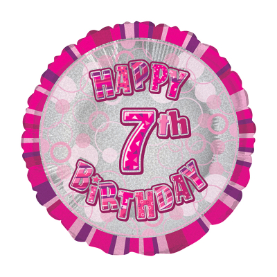 45cm Glitz Pink Foil Balloon 7