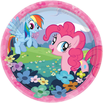 My Little Pony Friendship 17cm Round Plates 8PK