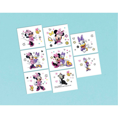 Minnie Mouse Happy Helpers Tattoo Favors 8PK