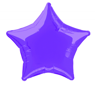 50cm Star Foil Balloon Purple