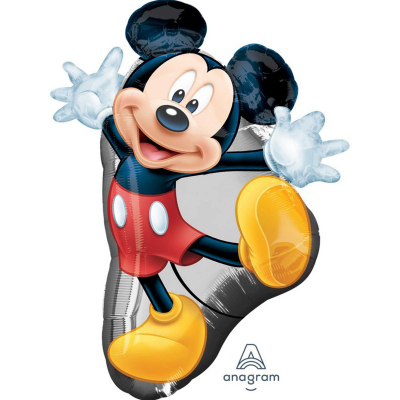 Supershape Mickey Full Body Foil Balloon Inflated with Helium