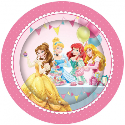 Disney Princess Plates 23cm 8PK