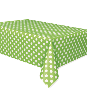 Polka Dots Tablecover Lime Green