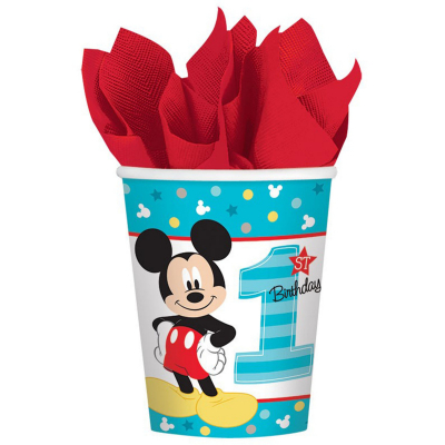 Mickey Fun To Be One 266ml Cups 8PK