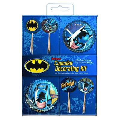 Batman Cupcake Decorations Kit 48PK