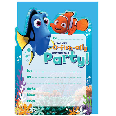Finding Nemo Invitaion & Envelop 8PK