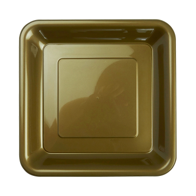Five Star Square Snack Plate 18cm Metallic Gold 20PK