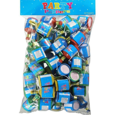 Party Poppers 50PK