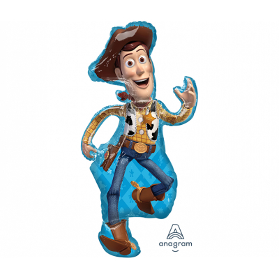 Supershape Toy Story 4 Woody Foil Balloon Inflated with Helium