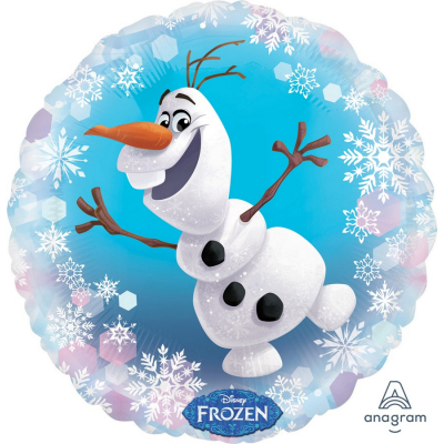 45cm Standard Frozen Olaf Foil Balloon Inflated with Helium