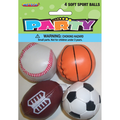 Soft Sport Balls 4PK