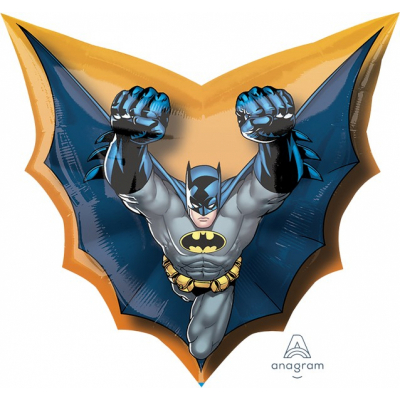 Supershape Batman Cape Shape Foil Balloon Inflated with Helium