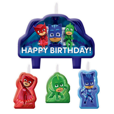 PJ Masks Birthday Candle Set 4PK