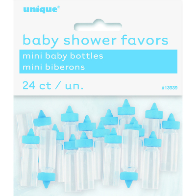 Mini Baby Bottles Blue 24PK