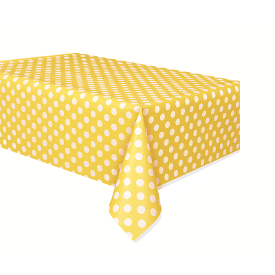 Polka Dots Tablecover Sunflower Yellow