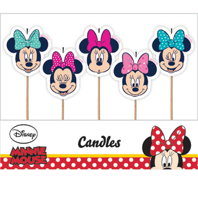 Minnie Mouse Candles 5PK