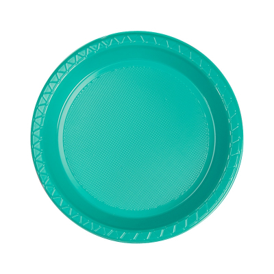Five Star Round Snack Plate 17cm Classic Turquoise 20PK