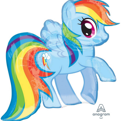 Supershape My Little Pony Rainbow Dash Foil Balloon Inflated with Helium