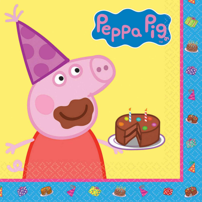 Peppa Pig Lunch Napkins 16PK