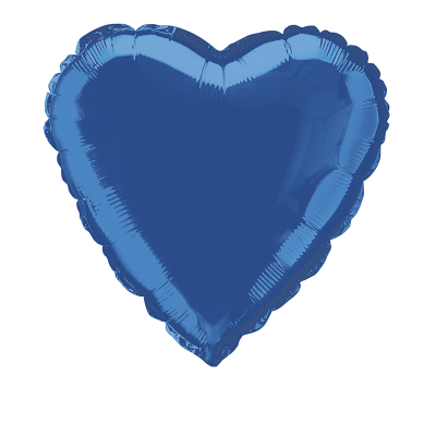 Heart 45cm Foil Balloon Blue