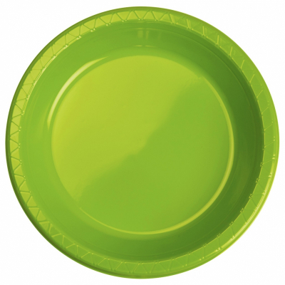 Five Star Round Banquet Plate 26cm Lime Green 20PK