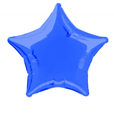 50cm Star Foil Balloon Blue