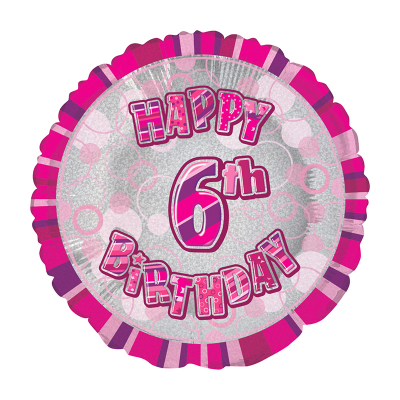 45cm Glitz Pink Foil Balloon 6