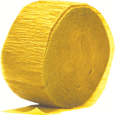 Crepe Paper Streamer 24M Yellow