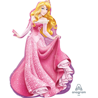 Supershape Disney Princess Sleeping Beauty Foil Balloon Inflated with Helium