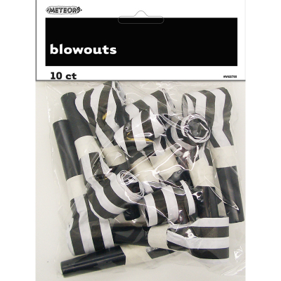 Stripes Black Blowouts 10PK