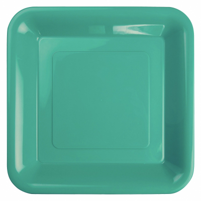 Five Star Square Banquet Plate 26cm Classic Turquoise 20PK