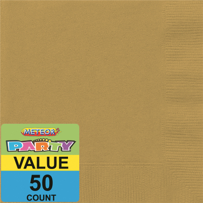 Lunch Napkins Gold 50PK