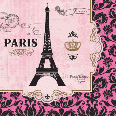 Day in Paris Lunch Napkins 16PK