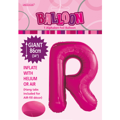 86cm 34 Inch Gaint Alphabet Foil Balloon Dark Pink R