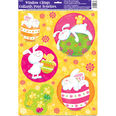 Bunny Pals Window Clings Sticker Decoration