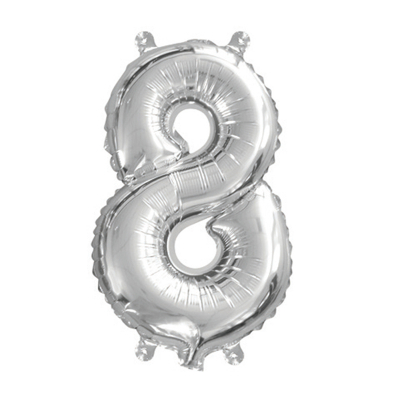 35cm 14 Inch Silver Foil Balloon 8