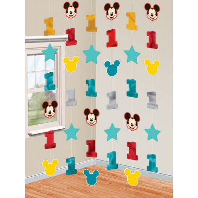 Mickey Fun To Be One String Decorations 6PK