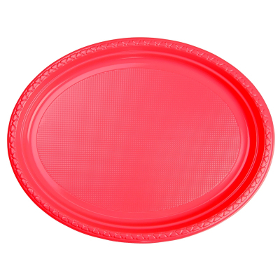 Five Star Oval Large Plate 32.9cm x 24.5cm Coral 20PK