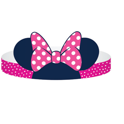 Minnie Mouse Party Hats 8PK