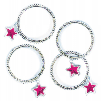 Favour Bracelet Star Charm 4PK