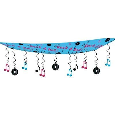 50's Rock and Roll Ceiling Decor Hanging Decoration