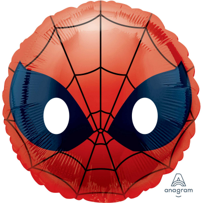 45cm Standard Spiderman Emoji Foil Balloon Inflated with Helium